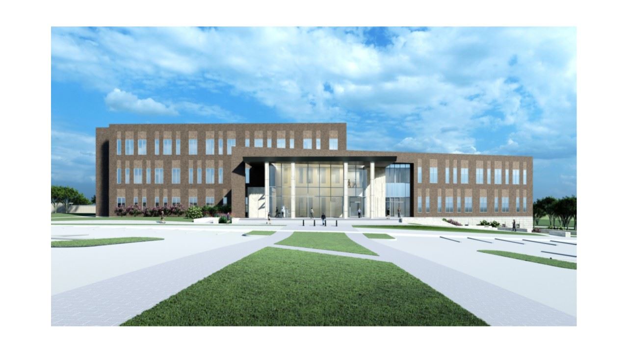 Rendering of the new Justice Center